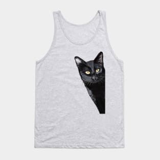 Funny BlackCat Print Tank Top